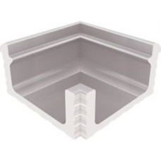 Угловой элемент переливного водоотводного канала Serapool с поручнем 286x286 мм, серый (KP239.1)