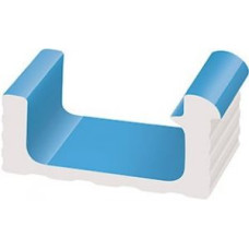 Переливной водоотводный канал Serapool с поручнем 286x125 мм, голубой (KP251)