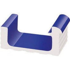 Переливной водоотводный канал Serapool с поручнем 286x125 мм, кобальт (KP257)