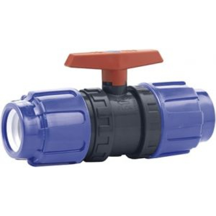 Кран шаровой ПВХ, PE-EPDM  63 мм Cepex STD, PN10 (43552) Кран шаровой ПВХ, PE-EPDM  63 мм Cepex STD, PN10 (43552)