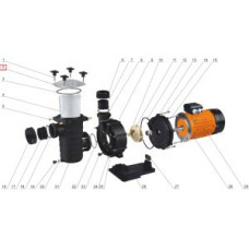 Крышка префильтра насоса Glong Electric FCP-2200A/3000A/4000A (FCP2200A-02)