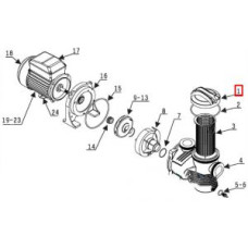 Крышка префильтра насоса фильтровальной установки Laswim (01-01)