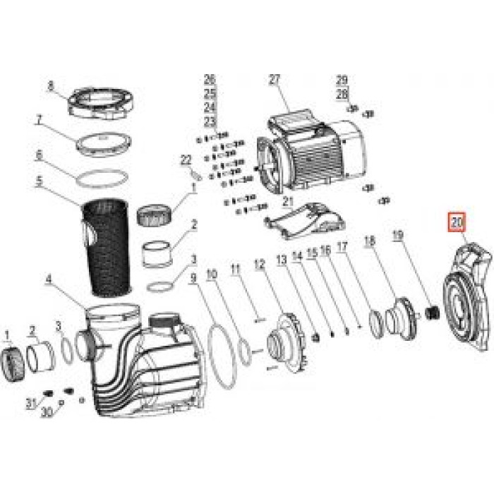 Крышка задняя насоса Mayer Schwimmbad LX SGE (A02220159) Крышка задняя насоса Mayer Schwimmbad LX SGE (A02220159)