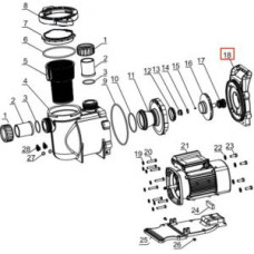 Крышка задняя насоса Mayer Schwimmbad LX SGP (A02220187)