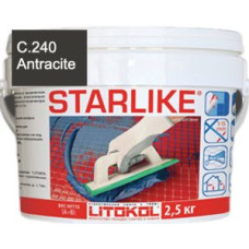 Затирка швов эпоксидная Litokol Starlike С.240 Antracite (черный), 2,5 кг