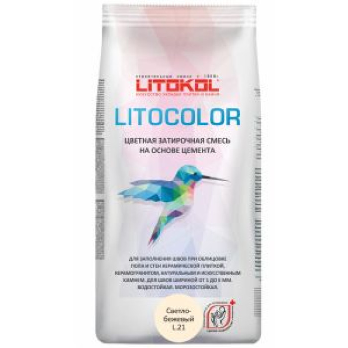 Затирочная смесь цементная Litokol Litocolor L.21 (светло-бежевая) 20 кг Затирочная смесь цементная Litokol Litocolor L.21 (светло-бежевая) 20 кг