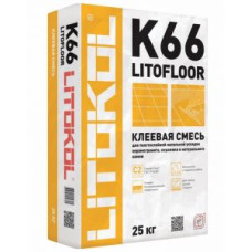 Клей для напольной плитки и керамогранита Litokol Litofloor K66 (серый) 25 кг