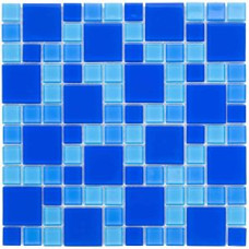 Мозаика стеклянная Aquaviva Cristall Dark Blue (DCM305)