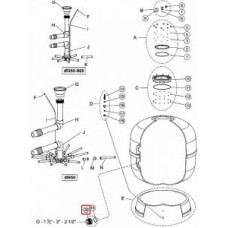 Муфта для подсоединения бокового вентиля 2 1/2" фильтра IML (VFS00501-0409)