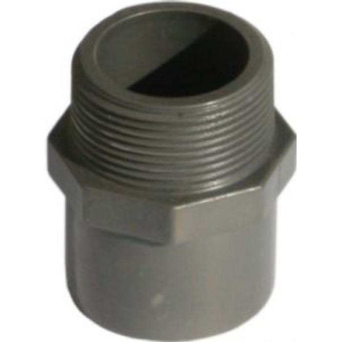 Муфта ПВХ переходная  50х40х1 1/4" НР Агригазполимер Муфта ПВХ переходная  50х40х1 1/4" НР Агригазполимер