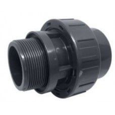 Муфта разъемная ПВХ 50х1 1/2" НР ERA (UU002050) Муфта разъемная ПВХ 50х1 1/2" НР ERA (UU002050)