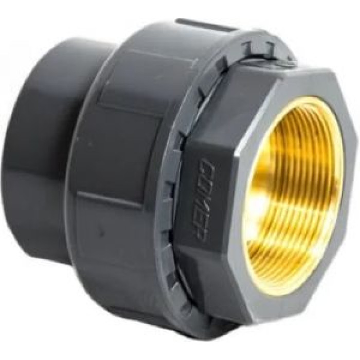 Муфта разборная ПВХ/латунь  20х1/2? ВР Comer (UN72020BPVC) Муфта разборная ПВХ/латунь  20х1/2? ВР Comer (UN72020BPVC)