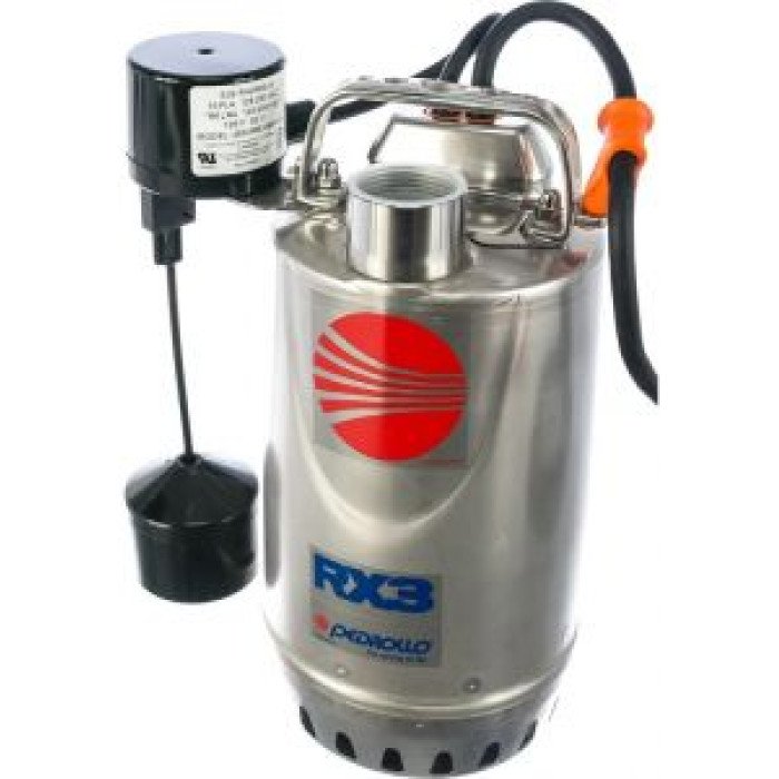Дренажный насос 13,2 м3/ч Pedrollo RXm 3-GM 0,55 кВт 220 В Дренажный насос 13,2 м3/ч Pedrollo RXm 3-GM 0,55 кВт 220 В