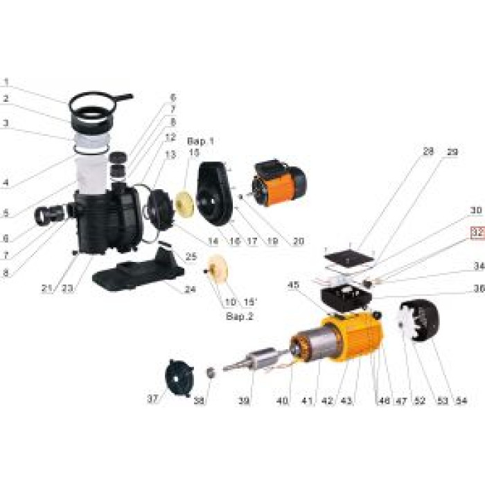 Тепловая защита по току для насоса Glong Electric FCP-1500S Тепловая защита по току для насоса Glong Electric FCP-1500S