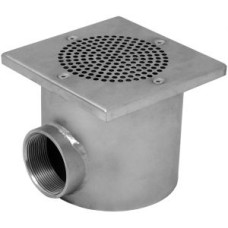 Донный слив 150х150 мм Peraqua Ocean PRO, универсальный нержавеющая сталь AISI-316 (7301187)