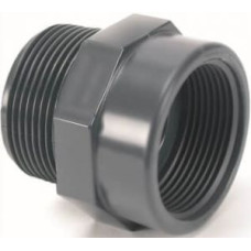 Ниппель ПВХ переходной 1 1/2? НРх1 1/4? ВР PN16 Comer (RE61050E)