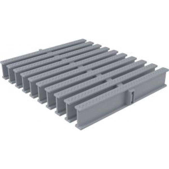 Переливная решетка гибкая Acon 195х34 мм, серая Переливная решетка гибкая Acon 195х34 мм, серая