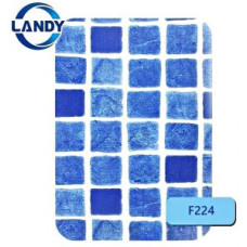 ПВХ пленка для бассейна Poolline Landy F224 синяя мозаика 25х1,8 м (F224)