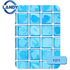 ПВХ пленка для бассейна Poolline Landy F271 светло-голубая мозаика 25х1,8 м (F271)
