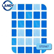 ПВХ пленка для бассейна Poolline Landy STD567 синяя мозаика 25х1,8 м (STD567)