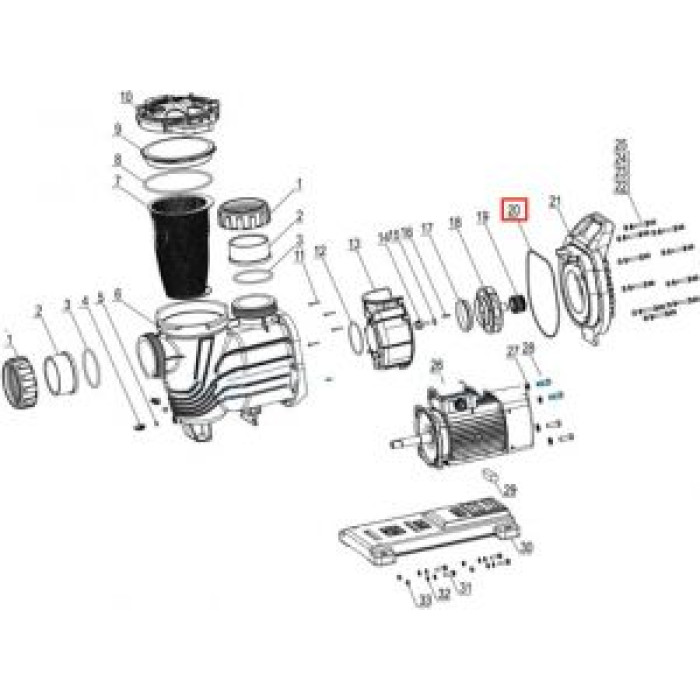 Прокладка крышки задней насоса Mayer Schwimmbad LX SLP/WLP (F03010134) Прокладка крышки задней насоса Mayer Schwimmbad LX SLP/WLP (F03010134)