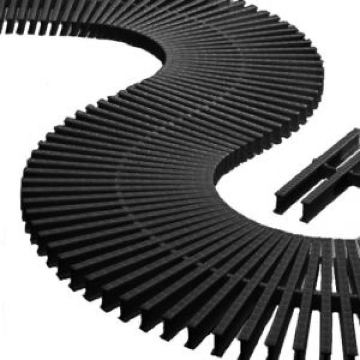 Переливная решётка гибкая Astral Pool 35х195 мм, черная (00220CL01) Переливная решётка гибкая Astral Pool 35х195 мм, черная (00220CL01)