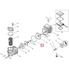 Уплотнительное кольцо задней крышки насоса Bombas PSH Micro, F-Giant (4054910R)