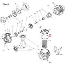 Уплотнительное кольцо крышки префильтра насоса Bombas PSH F-GIANT-N (4001310R)