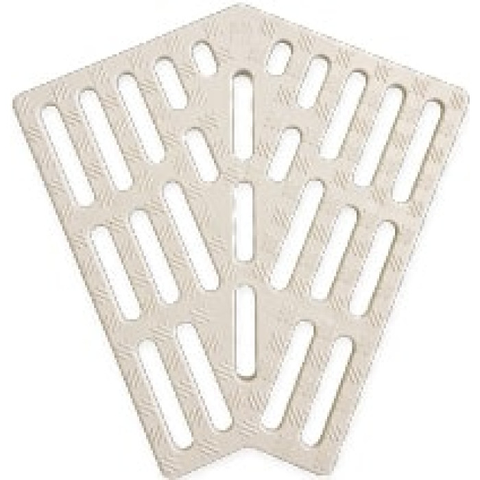 Угловой элемент 45° Serapool для переливной решетки 195х25 мм, кремовый (00022.1) Угловой элемент 45° Serapool для переливной решетки 195х25 мм, кремовый (00022.1)