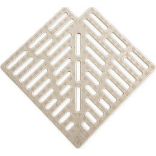 Угловой элемент 90° Serapool для переливной решетки 245х25 мм, кремовый (00026.1)