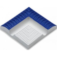 Плитка бордюрная угловая с поручнем Serapool Petit Carre кобальт, 125х125 мм (40207) Плитка бордюрная угловая с поручнем Serapool Petit Carre кобальт, 125х125 мм (40207)