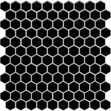 Мозаика фарфоровая Serapool 300х300 мм черная (HG143) Мозаика фарфоровая Serapool 300х300 мм черная (HG143)
