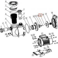 Шпонка рабочего колеса насоса Mayer Schwimmbad SGM/SGP/SGB/SGE LX (J62010003)