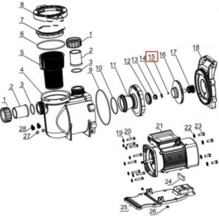 Шпонка рабочего колеса насоса Mayer Schwimmbad SGM/SGP/SGB/SGE LX (J62010003) Шпонка рабочего колеса насоса Mayer Schwimmbad SGM/SGP/SGB/SGE LX (J62010003)
