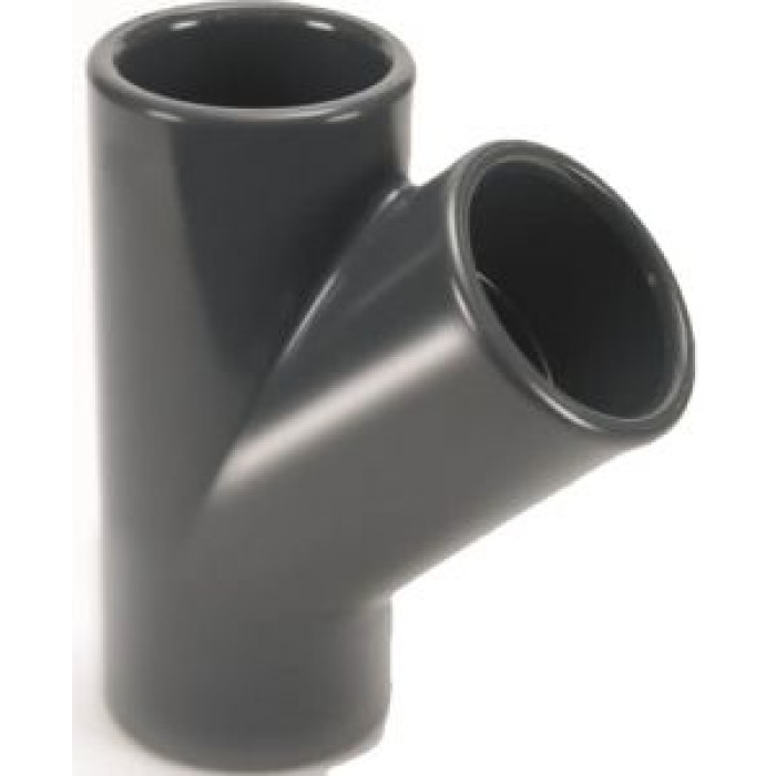 Тройник ПВХ 45°  90 мм PN10 COMER (TY400900) Тройник ПВХ 45°  90 мм PN10 COMER (TY400900)
