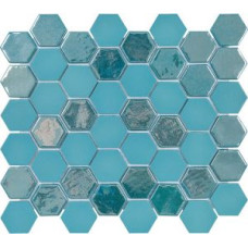 Мозаика стеклянная Togama Sixties бирюзовая (TURQUOISE 6)