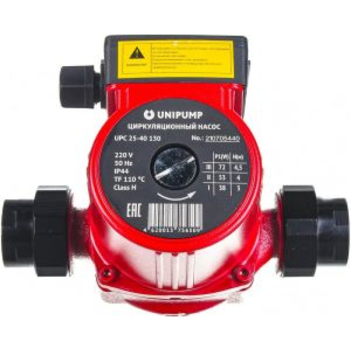 Циркуляционный насос  3,4 м3/ч Unipump UPC 25-40 130 72 Вт 220 В Циркуляционный насос  3,4 м3/ч Unipump UPC 25-40 130 72 Вт 220 В