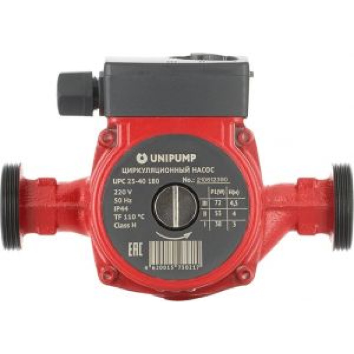 Циркуляционный насос  3,5 м3/ч Unipump UPC 25-40 180 72 Вт 220 В Циркуляционный насос  3,5 м3/ч Unipump UPC 25-40 180 72 Вт 220 В