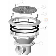 Уплотнительное пластиковое кольцо донного слива IML SU-001 (SU001-05)