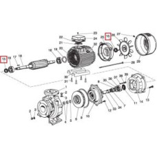 Уплотнительное кольцо для насосов Saer IR4P100-250B Cast Iron (54710220)