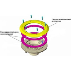 Резиновое уплотнение самоклеящееся для форсунки IML А-043 (A043-2)