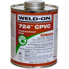 Клей для ПВХ/ХПВХ Weld-On 724 CPVC, 946 мл