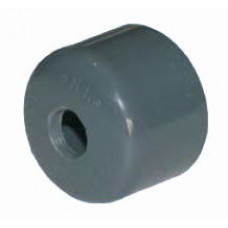 Заглушка ПВХ  50 мм с внутренней резьбой 1/2" Coraplax для термостата